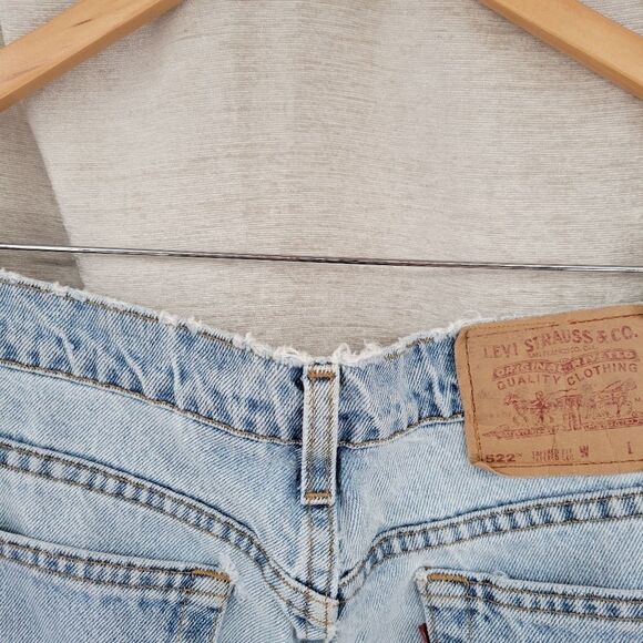 Levi's 522 Jeans Vintage 90's Women's Plus Size 20 Light Wash FLAWED - Picture 3 of 15